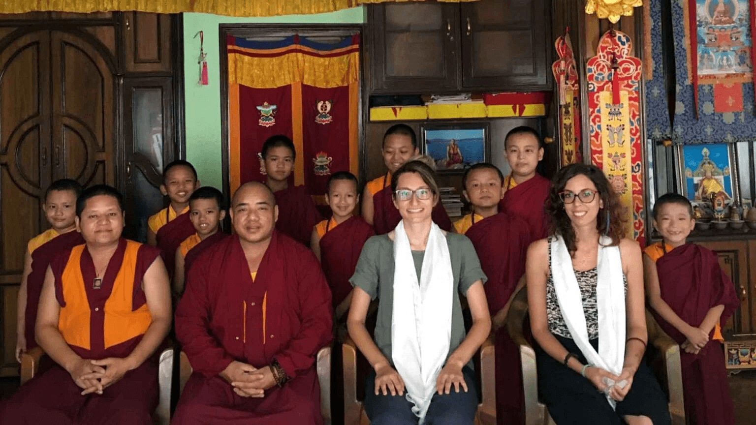 Teaching in Monastery